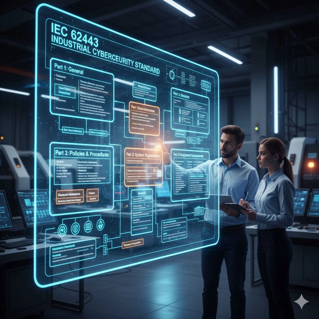 Uit welke delen bestaat de norm IEC 62443?