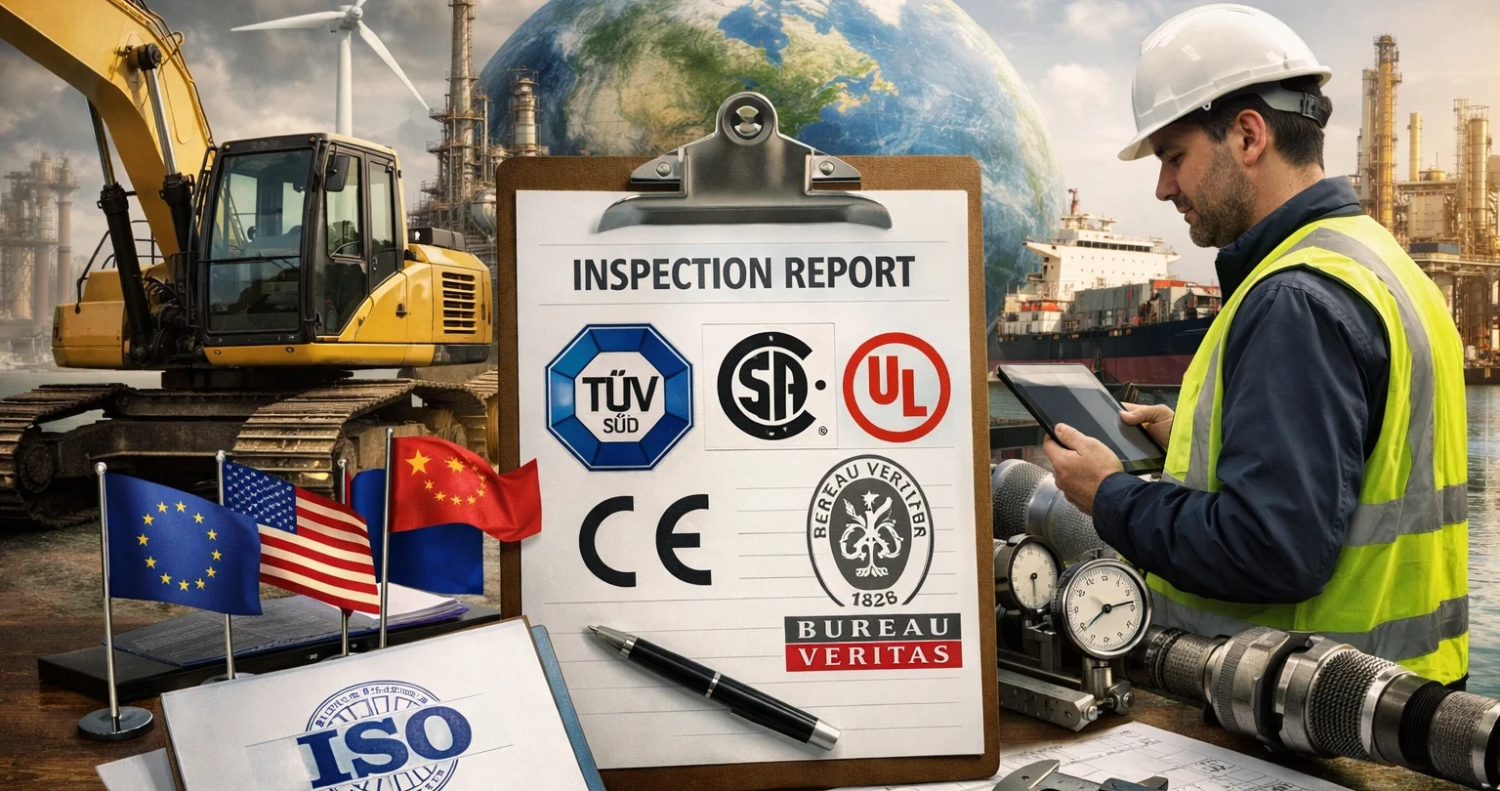 Welke instanties zijn er wereldwijd om machines te keuren?