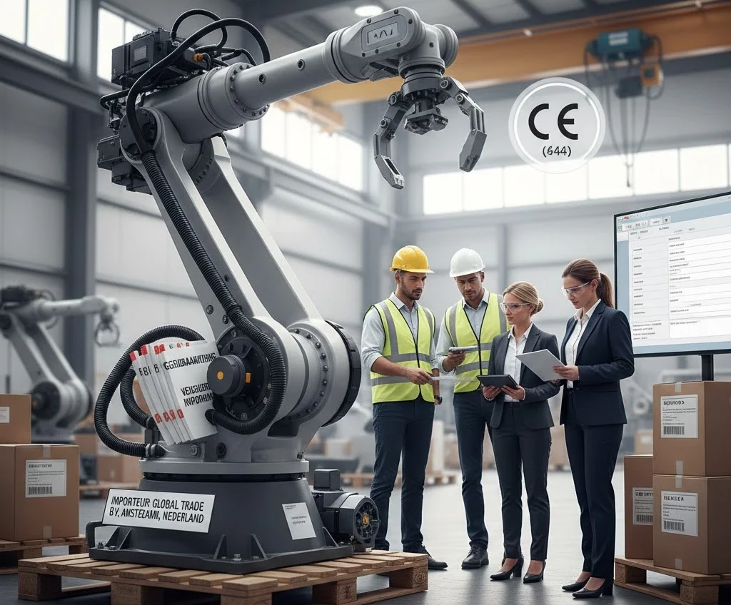 Aan welke verplichtingen moet een importeur voldoenals hij machine in de EU in de handel wil brengen?