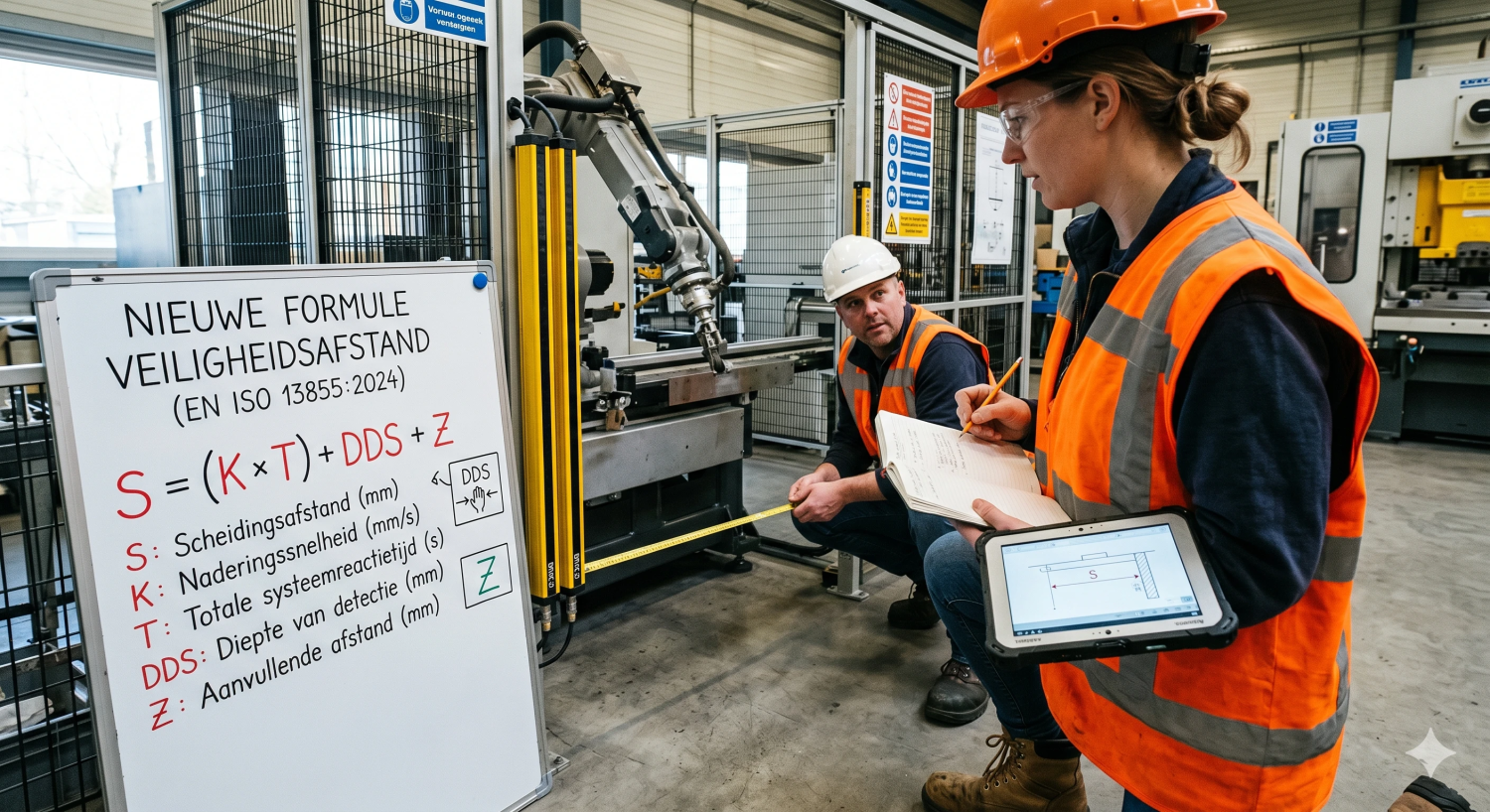 Nieuwe formule voor het bepalen van de veiligheidsafstand bij lichtschermen