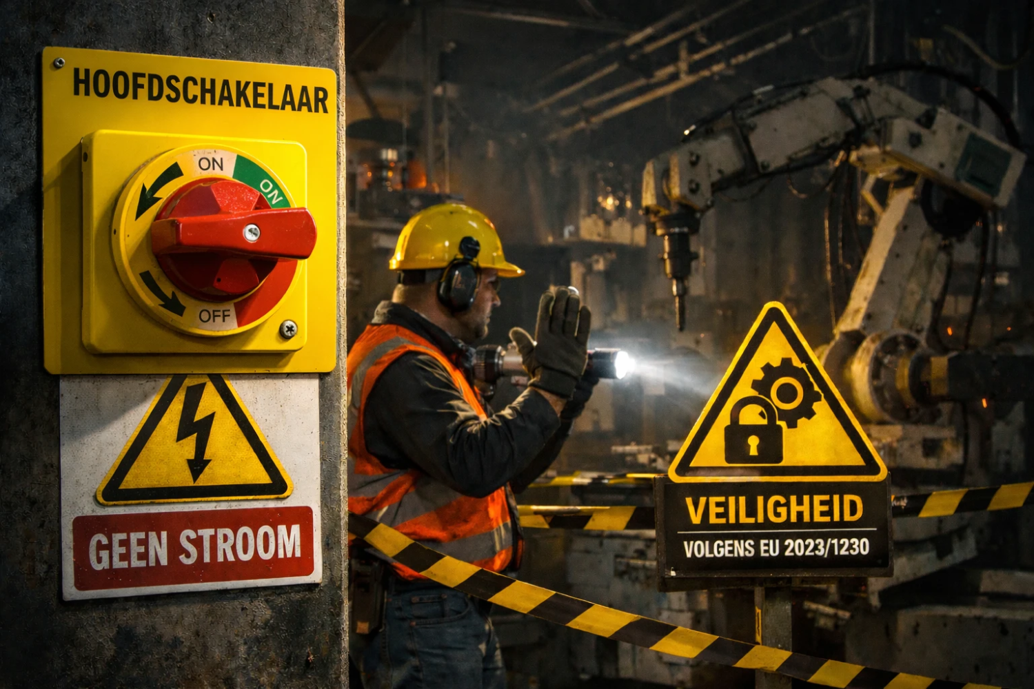 Onderbreking van de energietoevoer: Veiligheid onder de Machineverordening (EU) 2023/1230