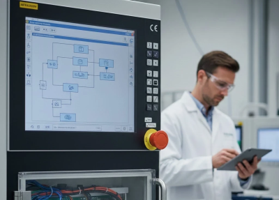 Welke eisen worden er aan het besturingssysteem van een machine gesteld volgens de Machineverordening?