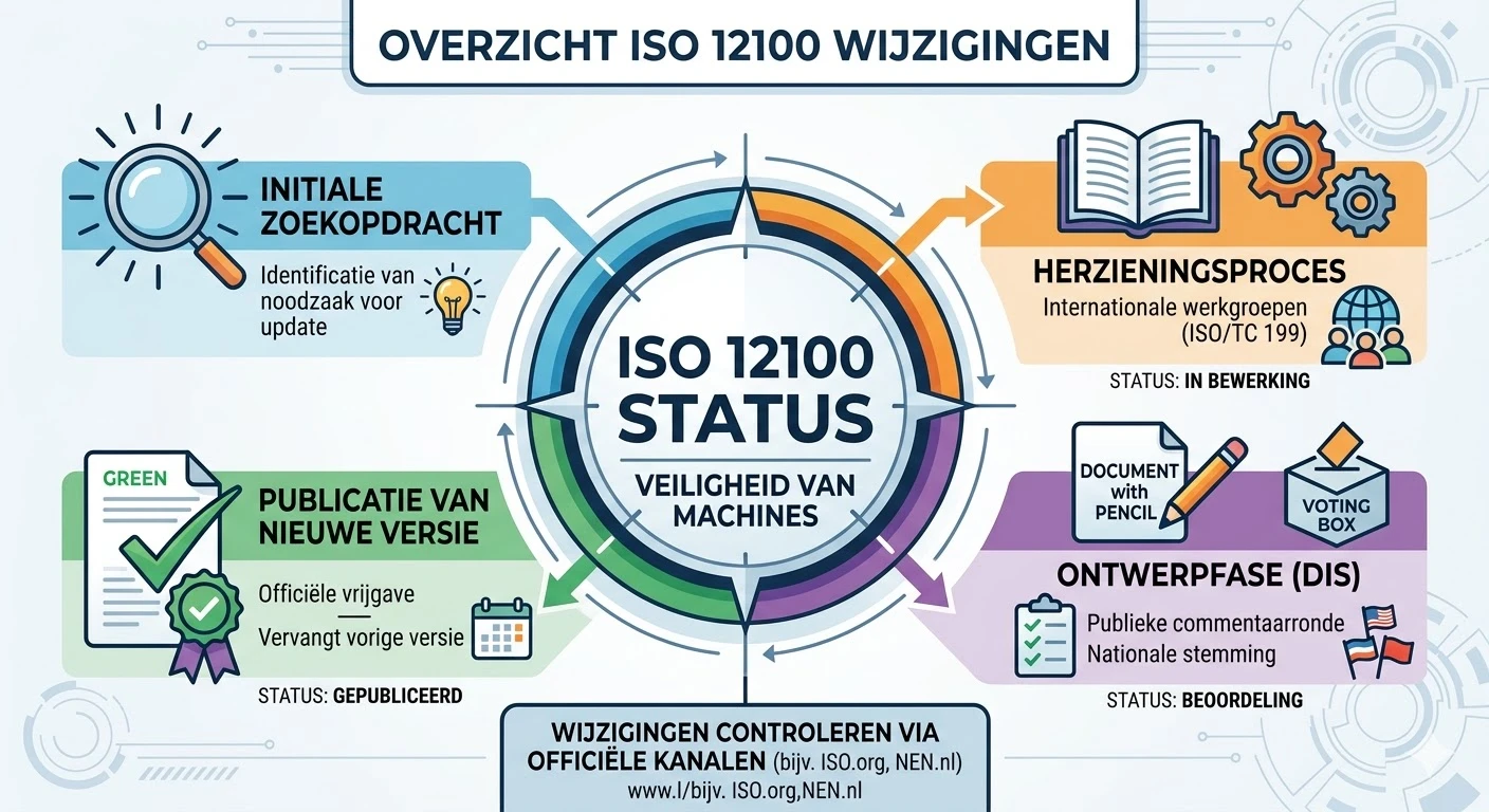 Wat is de status van de wijzigingen aan de ISO 12100 norm?
