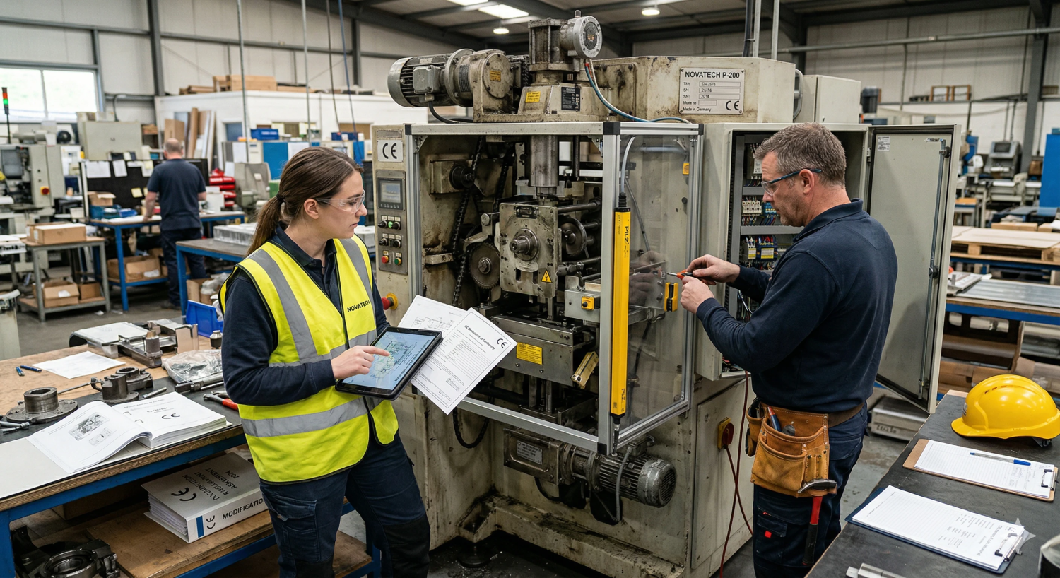 Wat zijn de regels als een bestaande machine met CE gedeeltelijk wordt aangepast zodat deze veiliger wordt gemaakt?