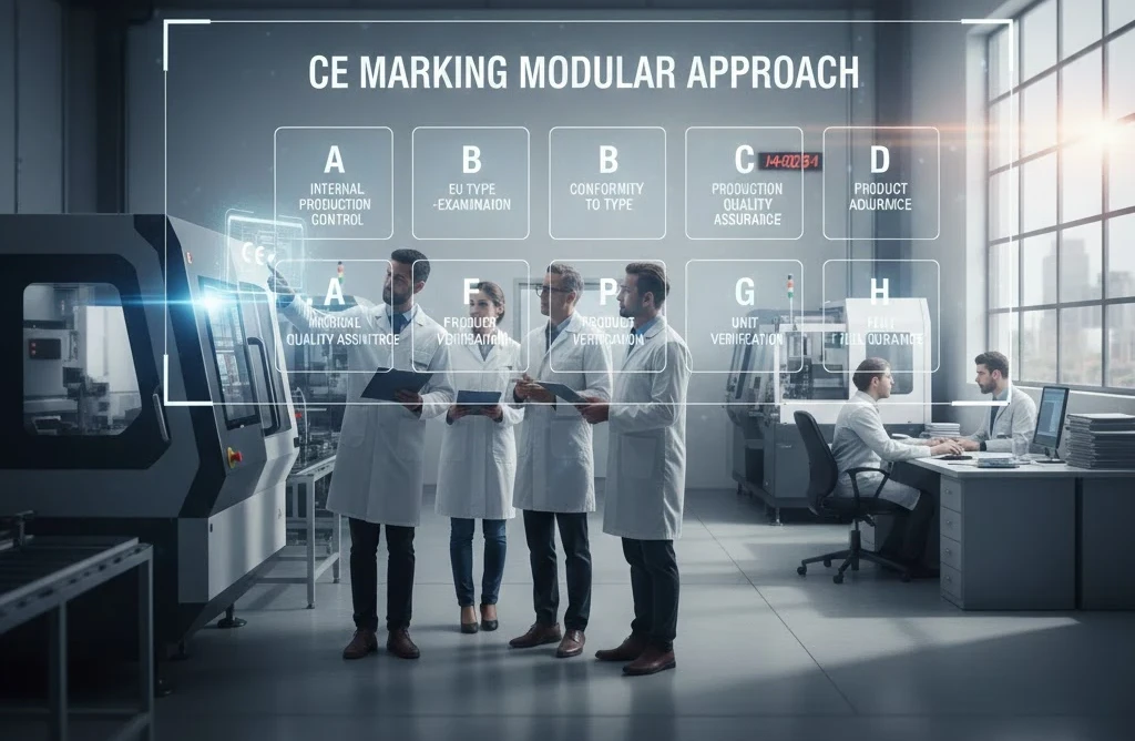 Welke modules zijn er voor het af kunnen geven van een CE verklaring?
